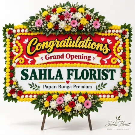 Papan Bunga Ucapan Selamat Mm2100